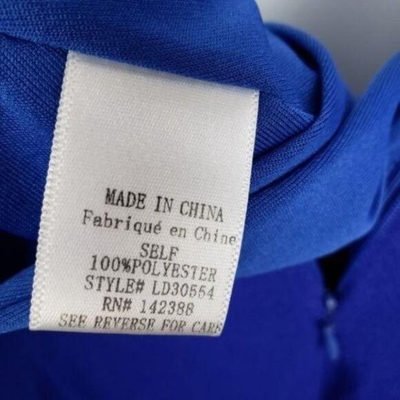 Akira Chicago royal blue halter mini dress size medium - Picture 8 of 14
